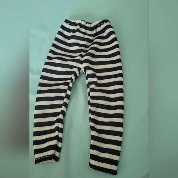 Doll black and white Striped pants - Picture 1 of 3
